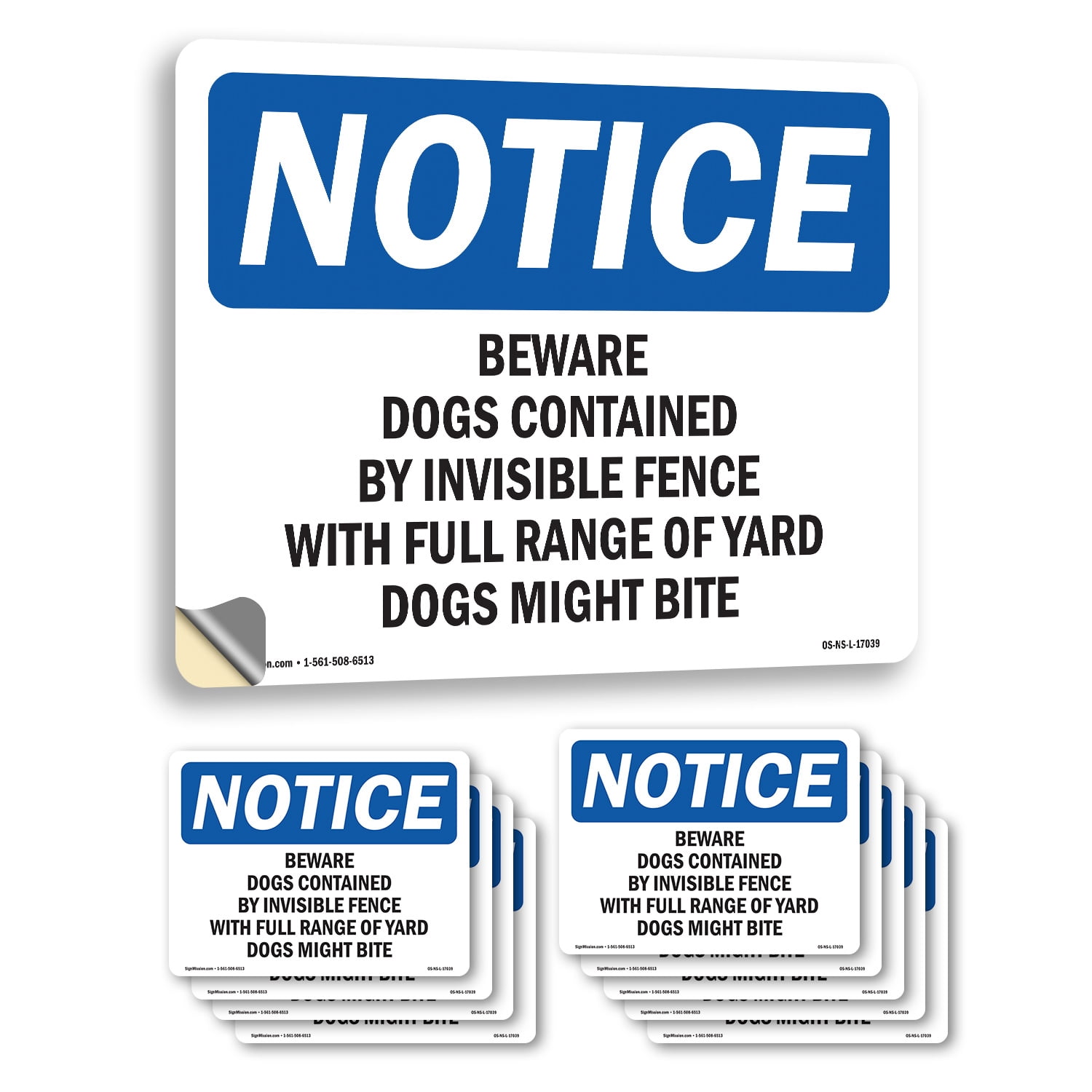 OSHA OSHA Notice Vinyl Decal Label 10 Inch x 7 Inch - 10 Pack - Walmart.com