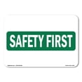 thumbnail image 1 of OSHA SAFETY FIRST Sign - Label OSE-16914 Industrial Notices.pdf | Plastic Sign | Protect Your Business, Work Site, Warehouse & Shop Area | Made in the USA, 1 of 5