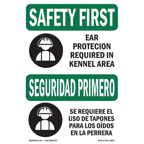 OSHA SAFETY FIRST Sign - Lithium Battery Waste Bilingual | Plastic Sign | Protect Your Business, Work Site, Warehouse & Shop Area | Made in the USA