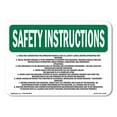 thumbnail image 1 of OSHA SAFETY INSTRUCTIONS Sign - 1. Read And Understand The Operation Manual | Plastic Sign | Protect Your Business, Work Site, Warehouse | Made in the USA, 1 of 5