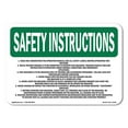 thumbnail image 1 of OSHA SAFETY INSTRUCTIONS Sign - Pool Is Equipped With Handicap With Symbol | Plastic Sign | Protect Your Business, Work Site, Warehouse | Made in the USA, 1 of 5