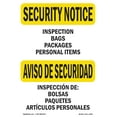 thumbnail image 1 of OSHA SECURITY NOTICE Sign - Inspection Packages Bilingual | Decal | Protect Your Business, Work Site, Warehouse & Shop Area | Made in the USA, 1 of 5