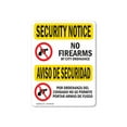 thumbnail image 1 of OSHA SECURITY NOTICE Sign - No Firearms By County Bilingual | Decal | Protect Your Business, Work Site, Warehouse & Shop Area | Made in the USA, 1 of 5