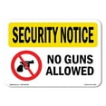 thumbnail image 1 of OSHA SECURITY NOTICE Sign - No Guns Allowed | Decal | Protect Your Business, Construction Site, Warehouse & Shop Area | Made in the USA, 1 of 5