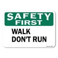 thumbnail image 1 of OSHA Safety First Aluminum Sign - safeT |  Aluminum Sign | Protect Your Business, Work Site, Warehouse & Shop Area |  Made in the USA, 1 of 6