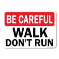 thumbnail image 1 of OSHA Safety First Sign - Walk Don't Run | Plastic Sign | Protect Your Business, Work Site, Warehouse & Shop Area |  Made in the USA, 1 of 6