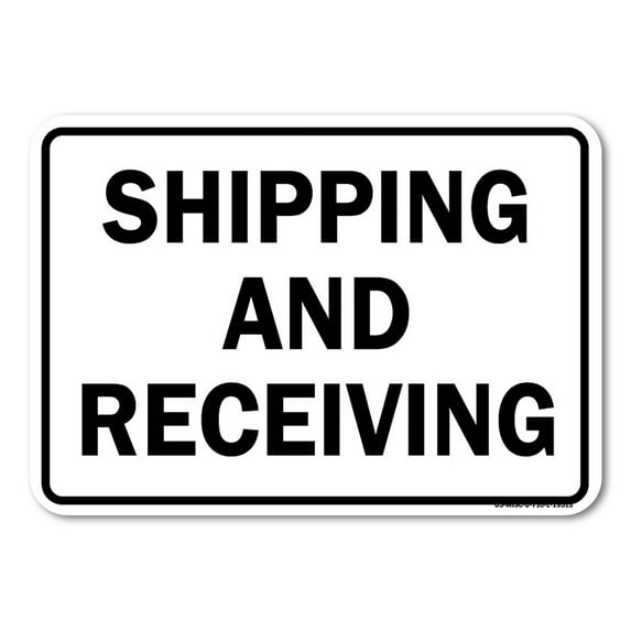 OSHA Sign - Shipping And Receiving Warehouse Sign | Plastic Sign | Protect Your Business, Work Site, Warehouse & Shop Area | Made in the USA