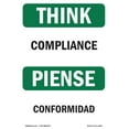 thumbnail image 1 of OSHA THINK Sign - Compliance | Decal | Protect Your Business, Construction Site, Warehouse & Shop Area | Made in the USA, 1 of 5
