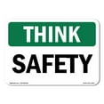 thumbnail image 1 of OSHA THINK Sign - Safety | Decal | Protect Your Business, Construction Site, Warehouse & Shop Area | Made in the USA, 1 of 5