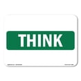thumbnail image 1 of OSHA THINK Sign - Think Label OTE-16915 Industrial Notices.pdf | Plastic Sign | Protect Your Business, Work Site, Warehouse & Shop Area | Made in the USA, 1 of 5