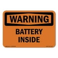 thumbnail image 1 of OSHA WARNING Sign - Battery Inside | Decal | Protect Your Business, Construction Site, Warehouse & Shop Area | Made in the USA, 1 of 5