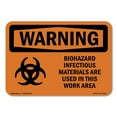 thumbnail image 1 of OSHA WARNING Sign - Biohazard Infectious With Symbol | Decal | Protect Your Business, Construction Site, Warehouse & Shop Area | Made in the USA, 1 of 5