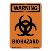 OSHA WARNING Sign - Biohazard With Symbol | Decal | Protect Your Business, Construction Site, Warehouse & Shop Area | Made in the USA