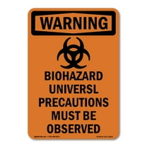 OSHA WARNING Sign - Biohazard With Symbol | Decal | Protect Your Business, Construction Site, Warehouse & Shop Area | Made in the USA