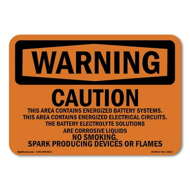 OSHA WARNING Sign - Caution This Area Contains Energized | Decal | Protect Your Business, Work Site, Warehouse & Shop Area | Made in the USA