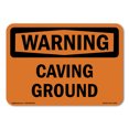 thumbnail image 1 of OSHA WARNING Sign - Caving Ground | Plastic Sign | Protect Your Business, Construction Site, Warehouse & Shop Area | Made in the USA, 1 of 5