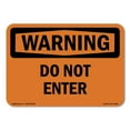 thumbnail image 1 of OSHA WARNING Sign - Do Not Enter | Decal | Protect Your Business, Construction Site, Warehouse & Shop Area | Made in the USA, 1 of 5