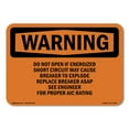 thumbnail image 1 of OSHA WARNING Sign - Do Not Open If Energized Short Circuit May | Decal | Protect Your Business, Work Site, Warehouse & Shop Area | Made in the USA, 1 of 5