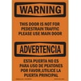 thumbnail image 1 of OSHA WARNING Sign - Door Not For Pedestrian Traffic Bilingual | Decal | Protect Your Business, Work Site, Warehouse & Shop Area | Made in the USA, 1 of 5
