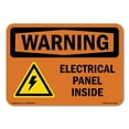 thumbnail image 1 of OSHA WARNING Sign - Electrical Panel Inside With Symbol | Plastic Sign | Protect Your Business, Construction Site, Warehouse & Shop Area | Made in the USA, 1 of 5