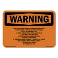 thumbnail image 1 of OSHA WARNING Sign - End Of Week Shutdown (Flammable Material) | Decal | Protect Your Business, Work Site, Warehouse & Shop Area | Made in the USA, 1 of 5