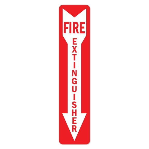 OSHA WARNING Sign - Fire Extinguisher Arrow | Vinyl Decal | Protect Your Business, Work Site, Warehouse & Shop Area | Made in the USA