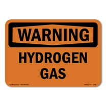 OSHA WARNING Sign - Hydrogen Gas | Decal | Protect Your Business, Construction Site, Warehouse & Shop Area | Made in the USA