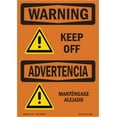 thumbnail image 1 of OSHA WARNING Sign - Keep Off | Decal | Protect Your Business, Construction Site, Warehouse & Shop Area | Made in the USA, 1 of 5