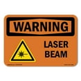 thumbnail image 1 of OSHA WARNING Sign - Laser Beam | Decal | Protect Your Business, Construction Site, Warehouse & Shop Area | Made in the USA, 1 of 5