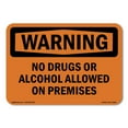 thumbnail image 1 of OSHA WARNING Sign - No Drugs Or Alcohol Allowed On Premises | Decal | Protect Your Business, Work Site, Warehouse & Shop Area | Made in the USA, 1 of 5