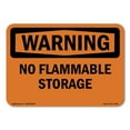 thumbnail image 1 of OSHA WARNING Sign - No Flammable Storage | Decal | Protect Your Business, Construction Site, Warehouse & Shop Area | Made in the USA, 1 of 5