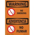 thumbnail image 1 of OSHA WARNING Sign - No Smoking | Decal | Protect Your Business, Construction Site, Warehouse & Shop Area | Made in the USA, 1 of 5