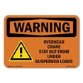 thumbnail image 1 of OSHA WARNING Sign - Overhead Crane Suspended Load | Decal | Protect Your Business, Construction Site, Warehouse & Shop Area | Made in the USA, 1 of 5