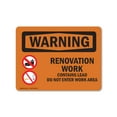 thumbnail image 1 of OSHA WARNING Sign - Renovation Work Contains Lead Do Not Enter | Decal | Protect Your Business, Work Site, Warehouse & Shop Area | Made in the USA, 1 of 5