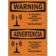 thumbnail image 1 of OSHA WARNING Sign - Rf Microwave Energy Controlled Area Custom | Plastic Sign | Protect Your Business, Work Site, Warehouse & Shop Area | Made in the USA, 1 of 5