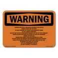 thumbnail image 1 of OSHA WARNING Sign - Tip-Over Hazard Do Not Attempt To Remove | Decal | Protect Your Business, Work Site, Warehouse & Shop Area | Made in the USA, 1 of 5