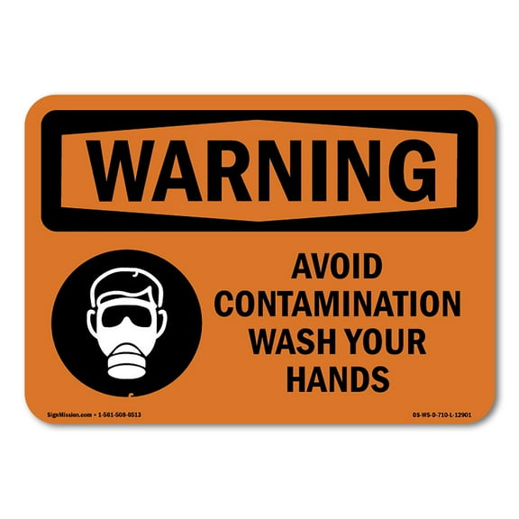 OSHA WARNING Sign - Wear Approved Breathing Apparatus Beyond | Plastic Sign | Protect Your Business, Work Site, Warehouse & Shop Area | Made in the USA