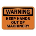 thumbnail image 1 of OSHA Warning Aluminum Sign - Keep Hands Out Of Machinery |  Aluminum Sign | Protect Your Business, Work Site, Warehouse & Shop Area |  Made in the USA, 1 of 6
