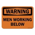 thumbnail image 1 of OSHA Warning Decal - Men Working Below | Decal | Protect Your Business, Work Site, Warehouse & Shop Area |  Made in the USA, 1 of 5