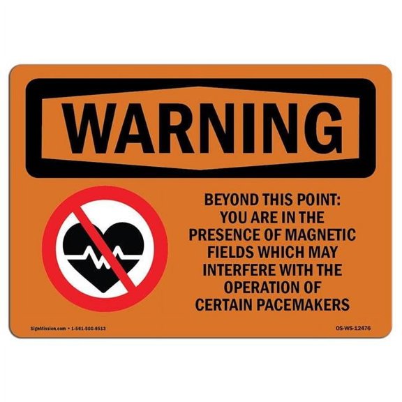 OSHA Warning Sign - Beyond This Point Magnetic Fields