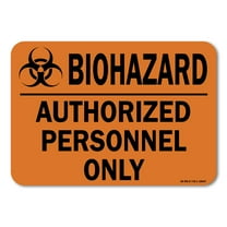 OSHA Warning Sign - BioHazard Personnel | Plastic Sign | Protect Your Business, Work Site, Warehouse & Shop Area | Made in the USA