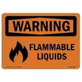thumbnail image 1 of OSHA Warning Sign - Flammable Liquids - Liquidos Inflamables, 1 of 1