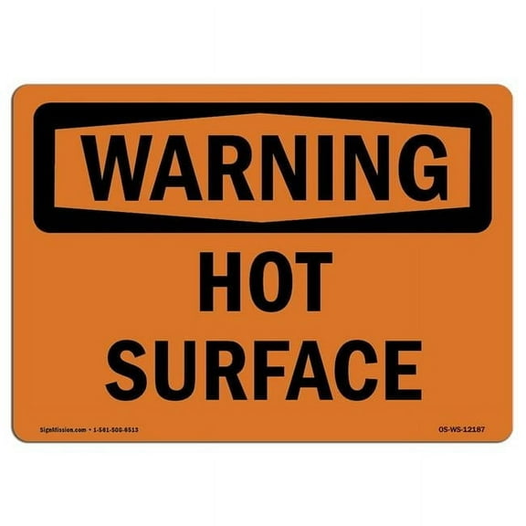 OSHA Warning Sign - Hot Surface