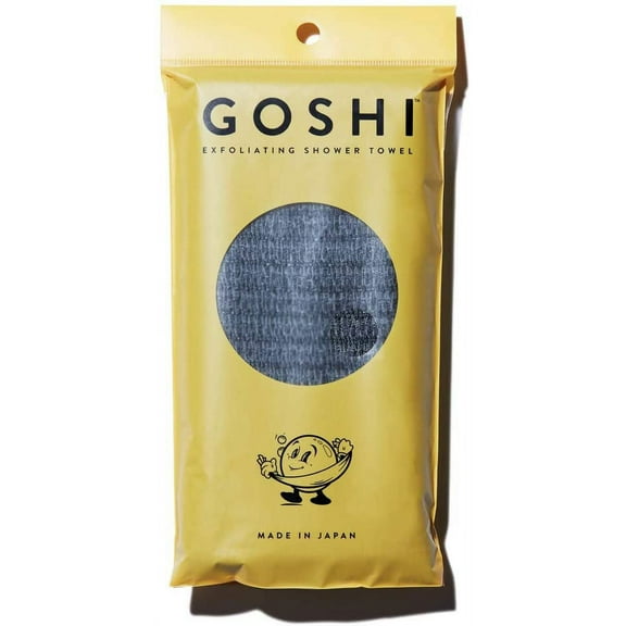 OSHI Exfoliating Shower Towel, Rip-Resistant, Exfoliating Washcloth, Gray