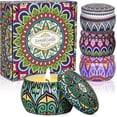 thumbnail image 1 of OSHINE 4 PACK Scented Candles Gifts Set Christmas Candles Aromatherapy Soy Wax Candles Home Fragrance Stress Relief Candles for Yoga, Sleeping,Halloween,Christmas,Valentine's day,Birthday,Anniversary, 1 of 7