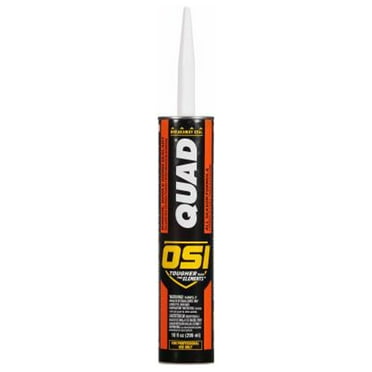 OSI 1637245 Quad Window, Door & Siding Sealant, #511 Gray, 10-oz. - Quantity 12