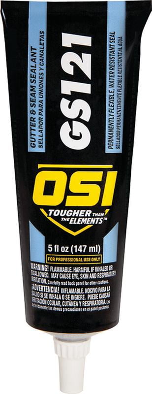 OSI 1797611 GS121 VOC Gutter & Seam Sealant, Aluminum, 5 Oz