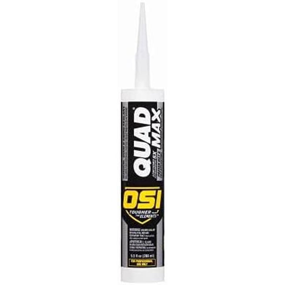 OSI 1868688 Quad Max Siding & Window Sealant, 004 White, 9.5-oz. - Quantity 12