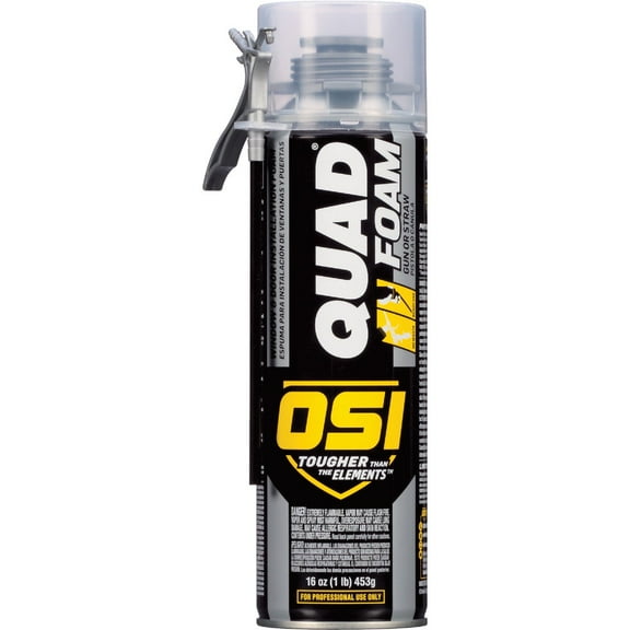 6-pack OSI Quad Window and Door Foam - Insulating Sealant - 6 Pack, 16 oz, Beige Residential Use, Standard Application