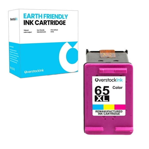 OverstockInk 65XL Color Ink Cartridge Compatible for HP 65 for DeskJet AMP ENVY (1 Color)